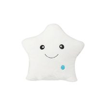 Plüss csillag - Fehér - Ledes