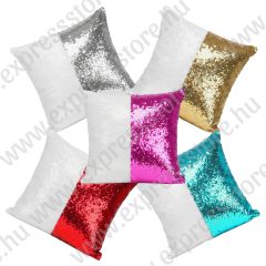 Flitteres párnahuzat több színben 40x40cm