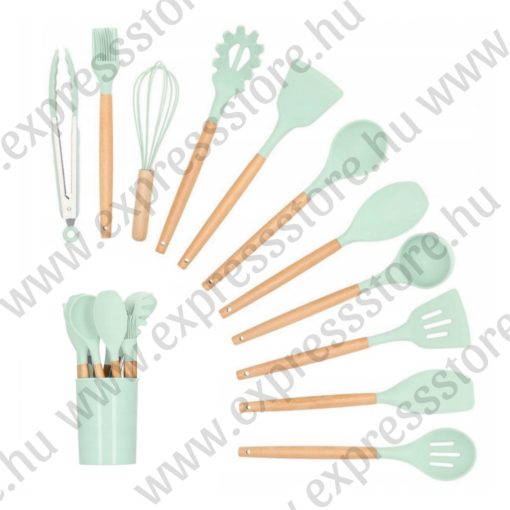 12 db szilikon főzőedény készlet