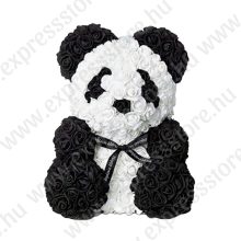 Rózsa panda 40cm - Ajándék díszdobozban 