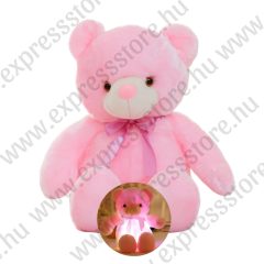 Plüss Maci - Ledes - Rózsaszín