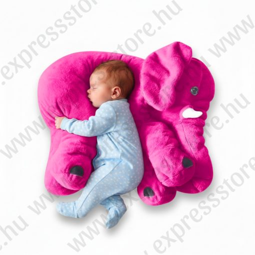 Plüss elefánt - 45cm - Rózsaszín